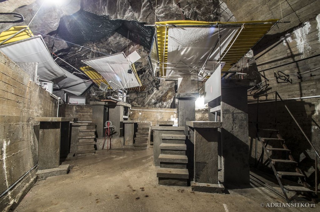 Podziemne tunele Zamku Książ - część należąca do Laboratorium Geodynamicznego.