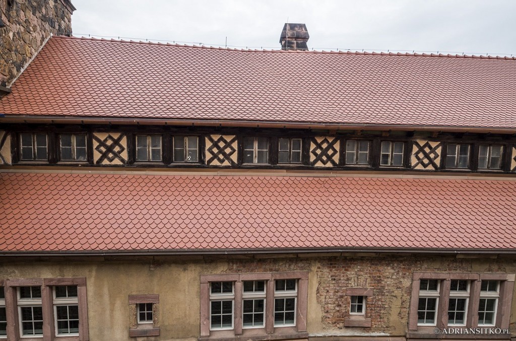 Zamek Książ, widok z zamkowych okien.