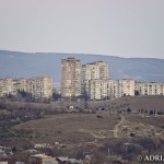 Panorama Tbilisi wieczorem